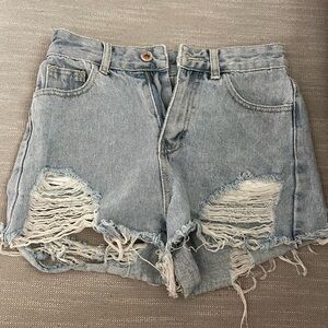 distressed shorts
